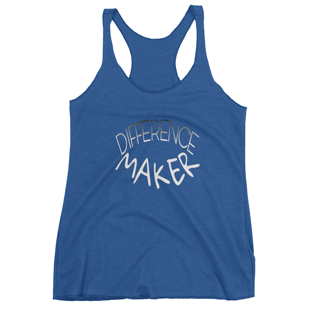 Difference Maker Ladies Racerback Tanks - Be Ye AWARE Clothing