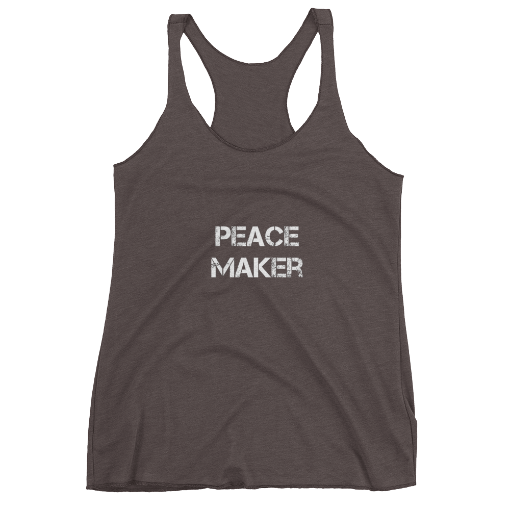 Peace Maker Ladies Racerback Tees - Be Ye AWARE Clothing
