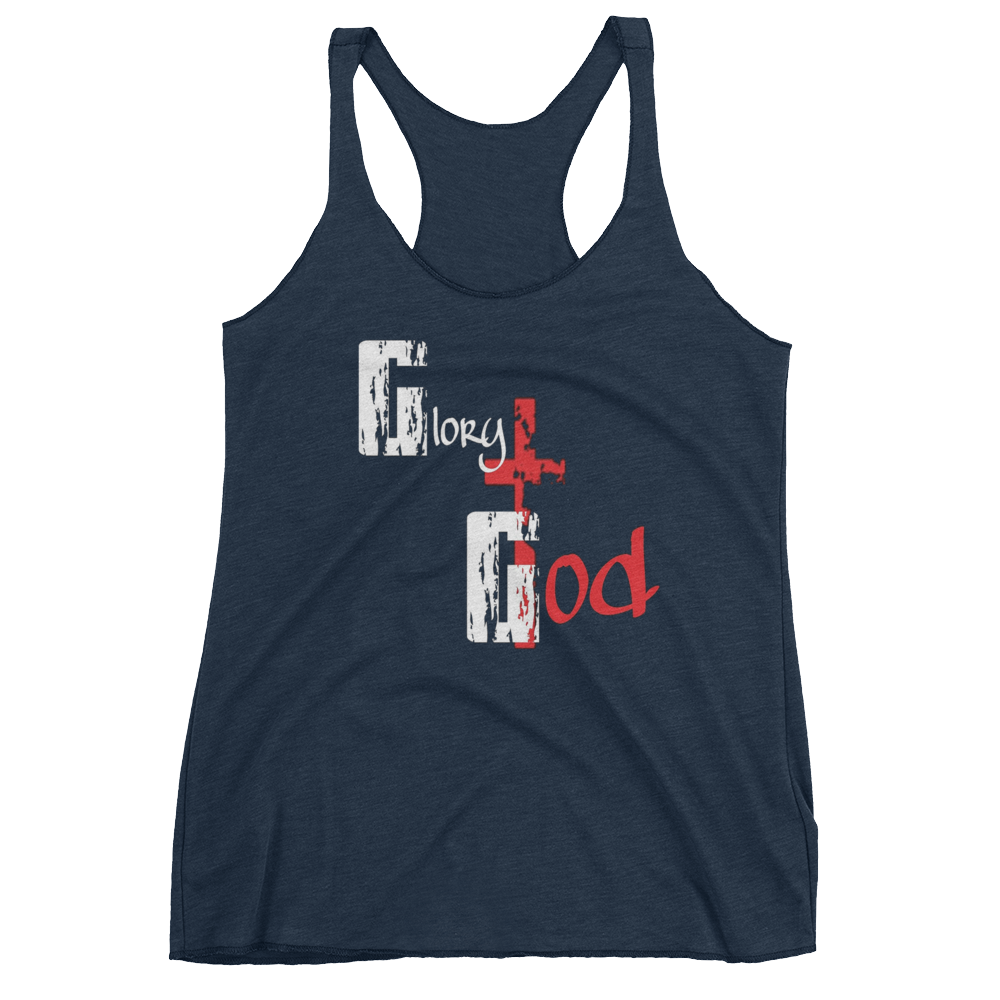 Glory to God Ladies' Racerback Tanks - Be Ye AWARE Clothing