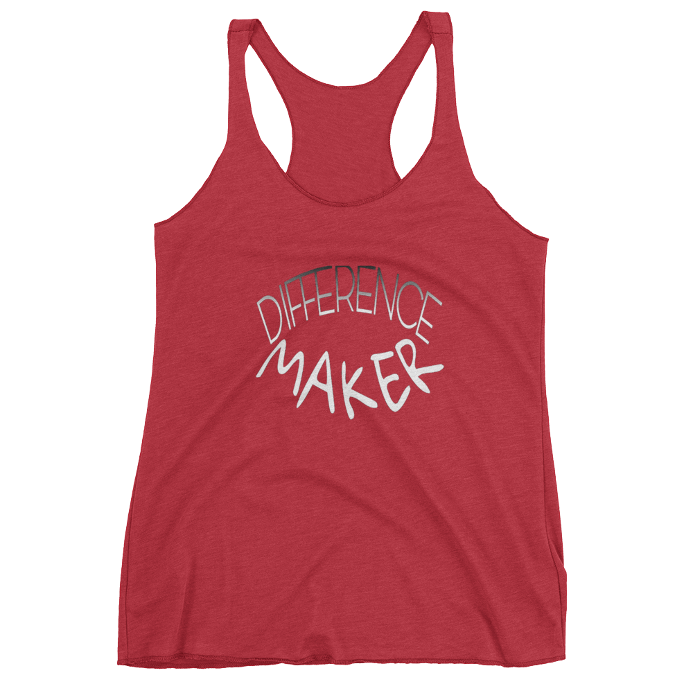 Difference Maker Ladies Racerback Tanks - Be Ye AWARE Clothing