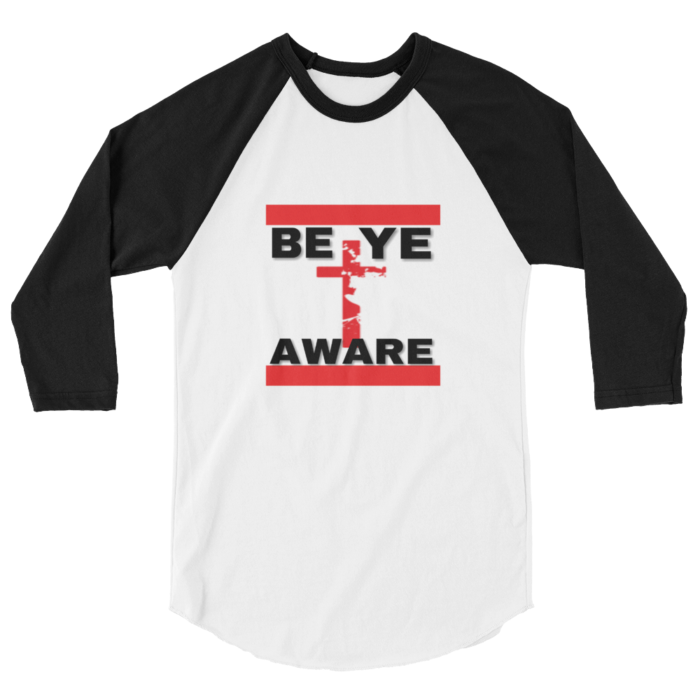 BYAWARE Men/Unisex  Baseball Tees - Be Ye AWARE Clothing