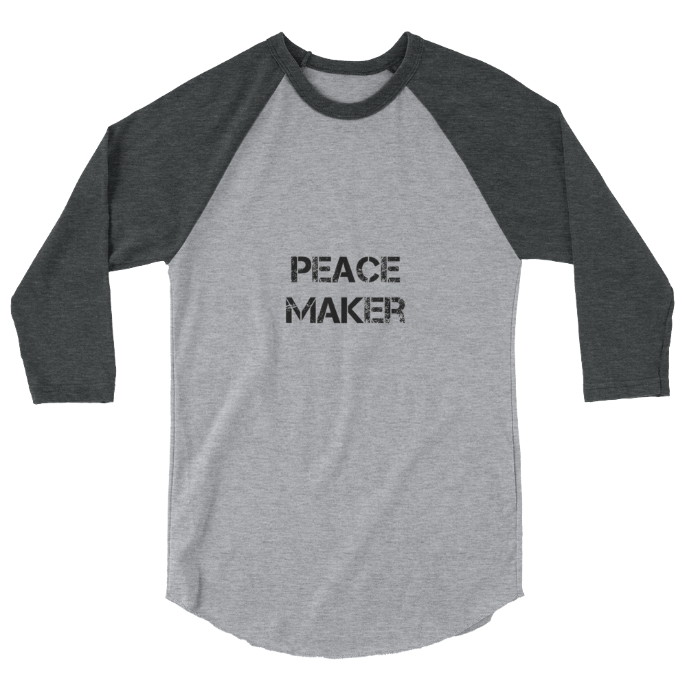 Peace Maker Men/Unisex Baseball Tees - Be Ye AWARE Clothing