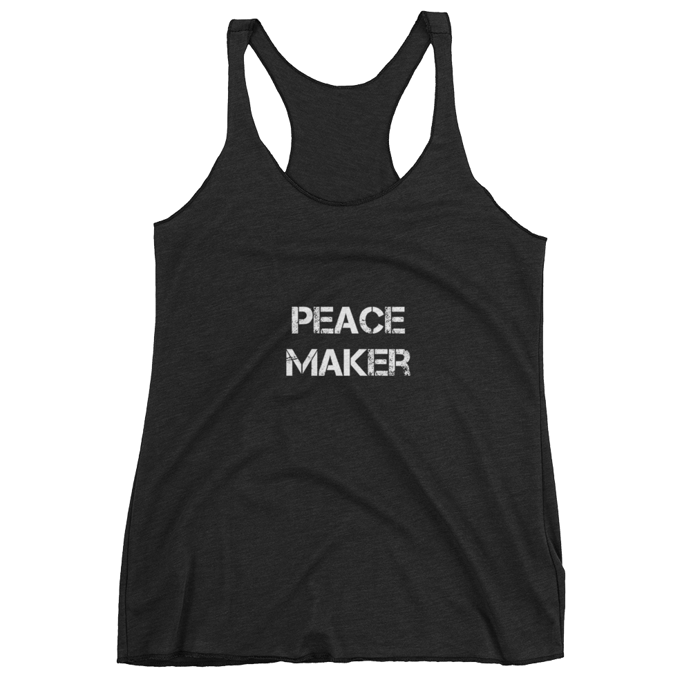 Peace Maker Ladies Racerback Tees - Be Ye AWARE Clothing