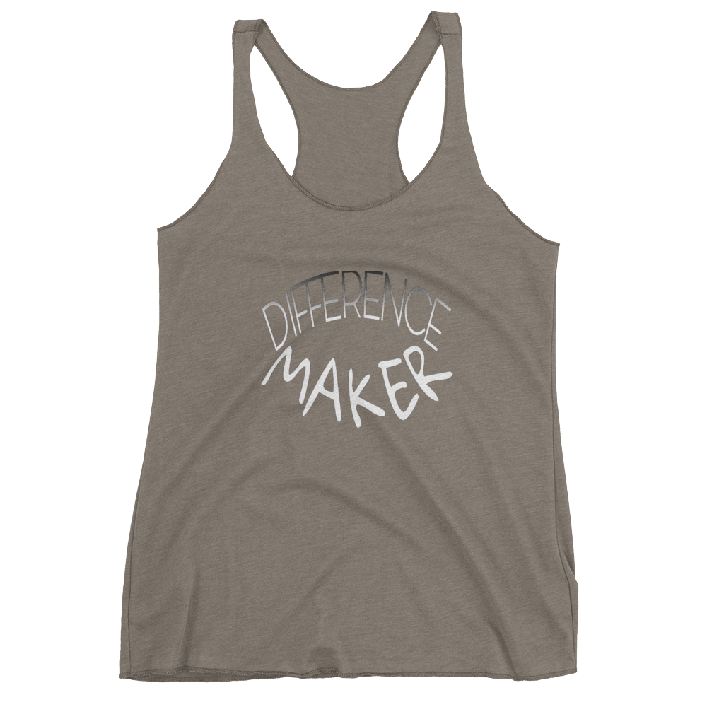 Difference Maker Ladies Racerback Tanks - Be Ye AWARE Clothing