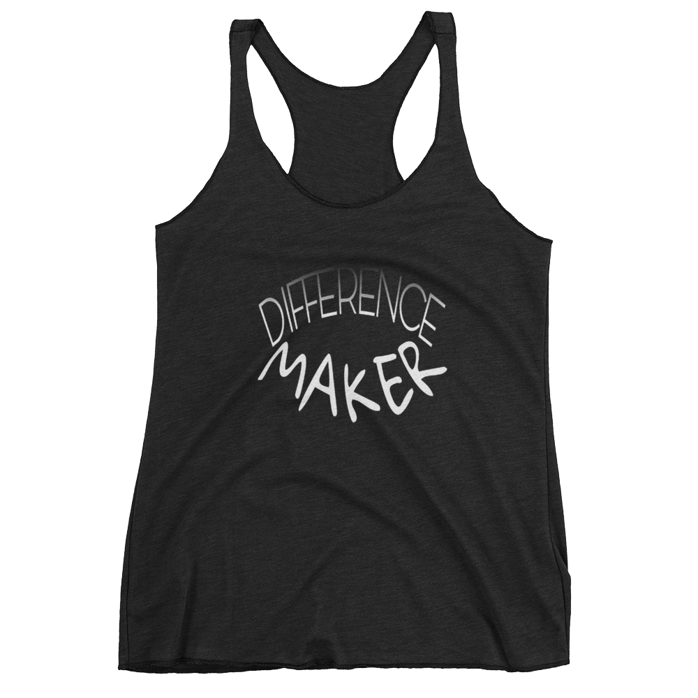 Difference Maker Ladies Racerback Tanks - Be Ye AWARE Clothing
