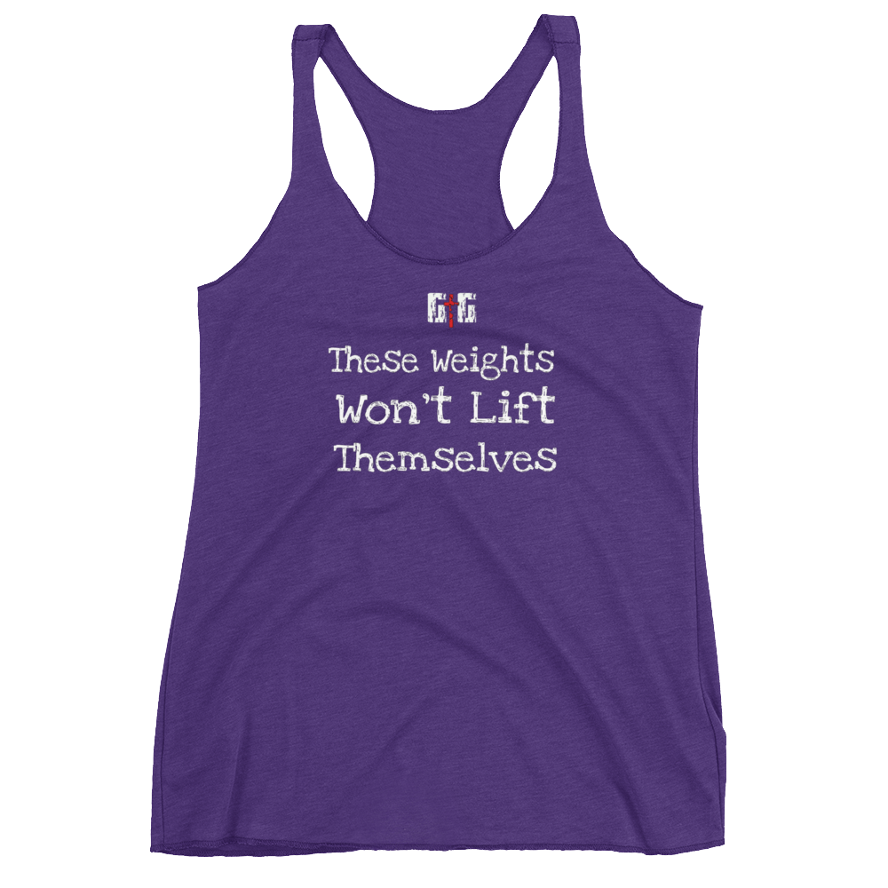 These Weights Ladies' Racerback Tanks - Be Ye AWARE Clothing