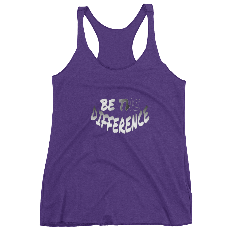 Be The Difference Ladies Racerback Tanks - Be Ye AWARE Clothing