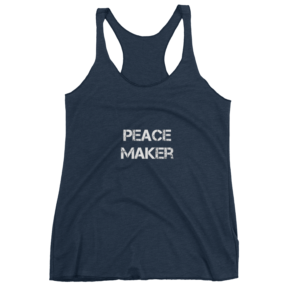 Peace Maker Ladies Racerback Tees - Be Ye AWARE Clothing