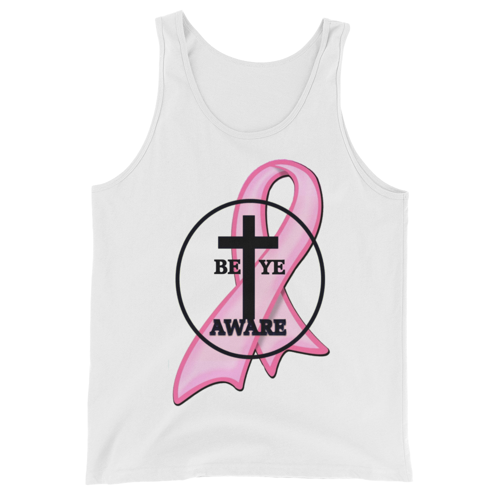 BCA Ladies'/Unisex Awareness Tank - White - Be Ye AWARE Clothing