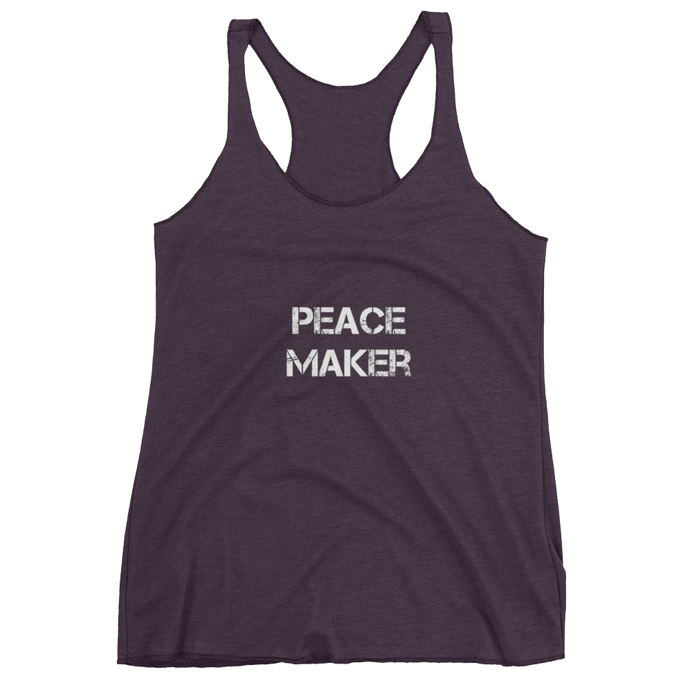 Peace Maker Ladies Racerback Tees - Be Ye AWARE Clothing