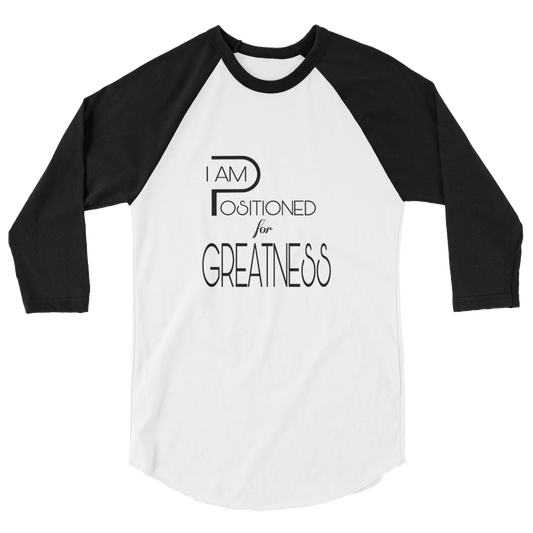 Positioned for Greatness Men/Unisex Baseball Tees - Be Ye AWARE Clothing