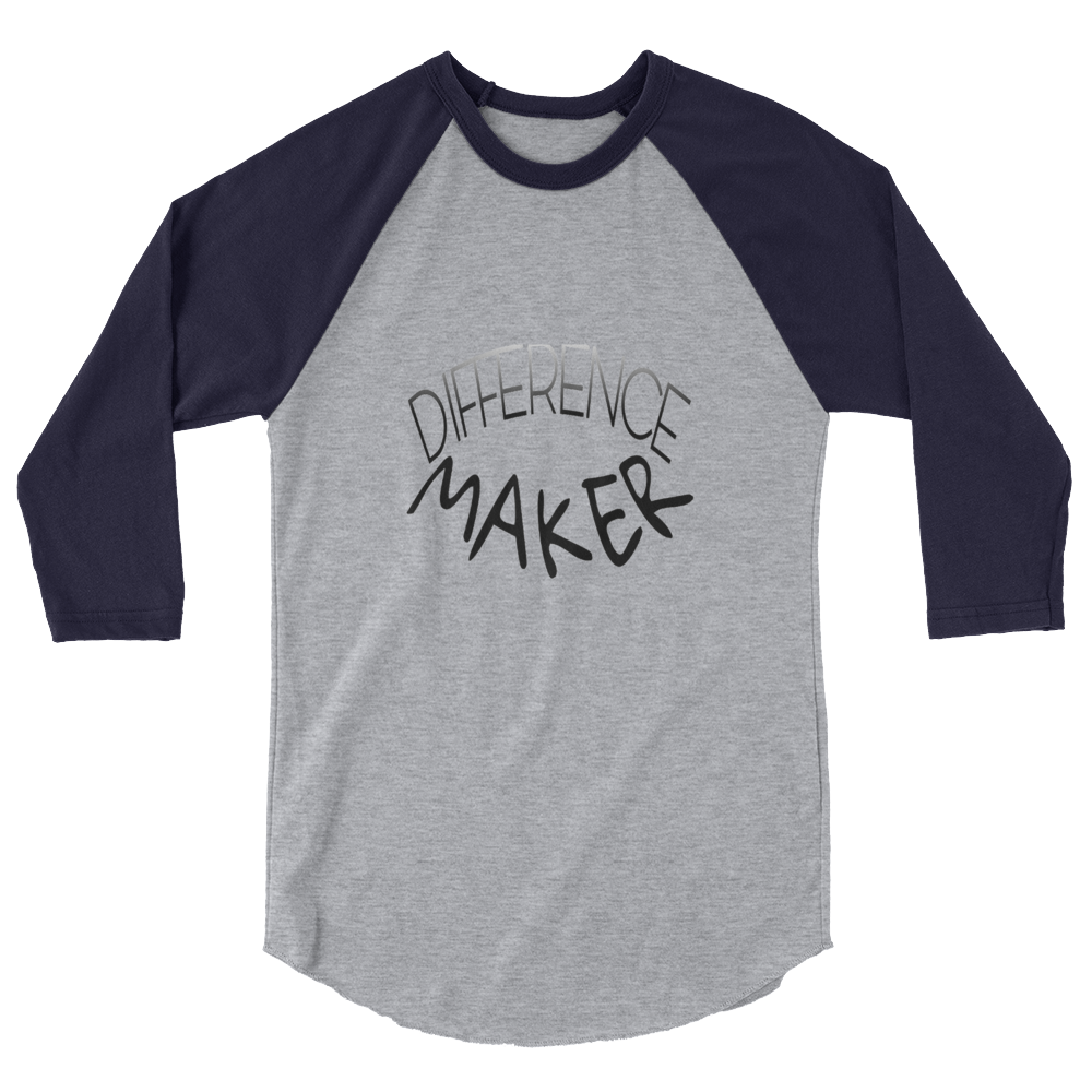 Difference Maker Men/Unisex Baseball Tees - Be Ye AWARE Clothing