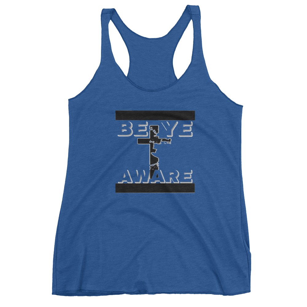 BYAWARE Ladies Racerback tanks - Be Ye AWARE Clothing