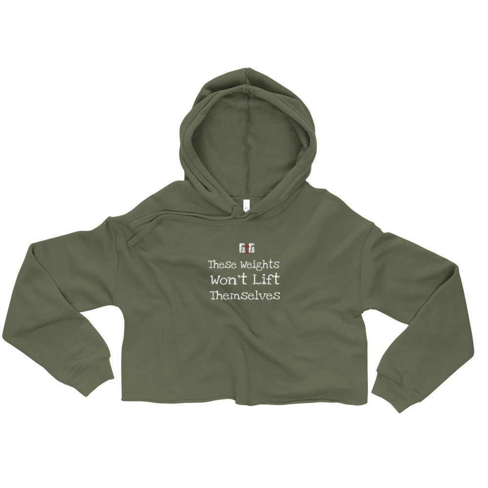 These Weights Ladies Crop Hoodies - Be Ye AWARE Clothing