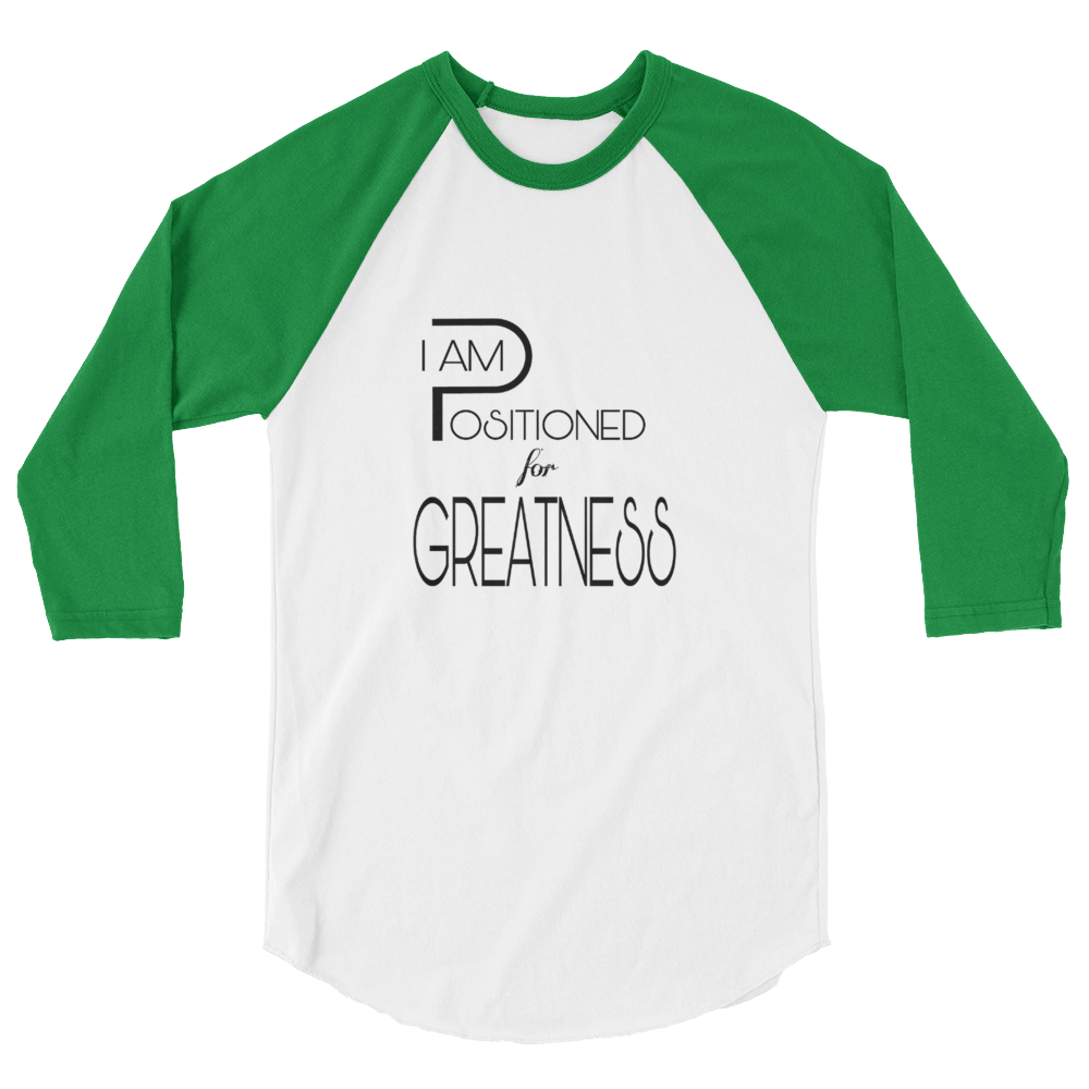 Positioned for Greatness Men/Unisex Baseball Tees - Be Ye AWARE Clothing