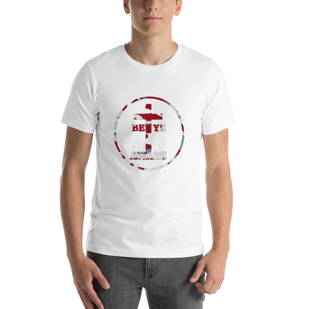Be Ye AWARE Red Fatigue - Mens/Unisex Tees - Be Ye AWARE Clothing