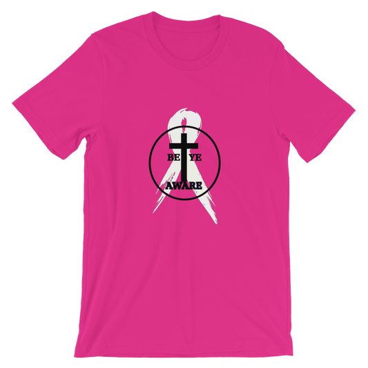 BCA Special Edition Ladies'/Unisex Awareness Tee - Pink - Be Ye AWARE Clothing