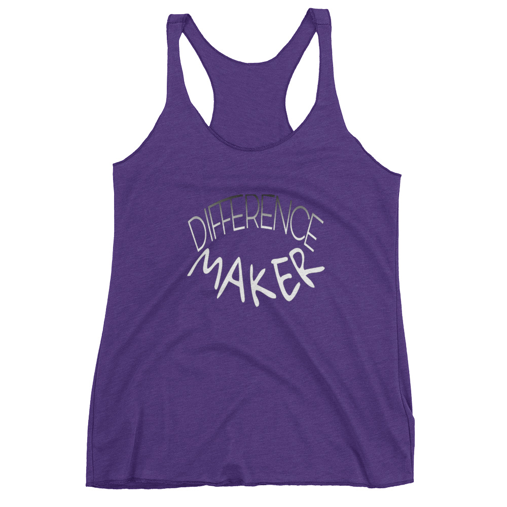 Difference Maker Ladies Racerback Tanks - Be Ye AWARE Clothing