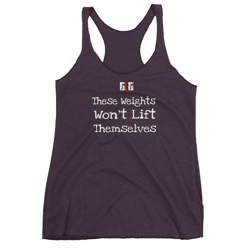 These Weights Ladies' Racerback Tanks - Be Ye AWARE Clothing