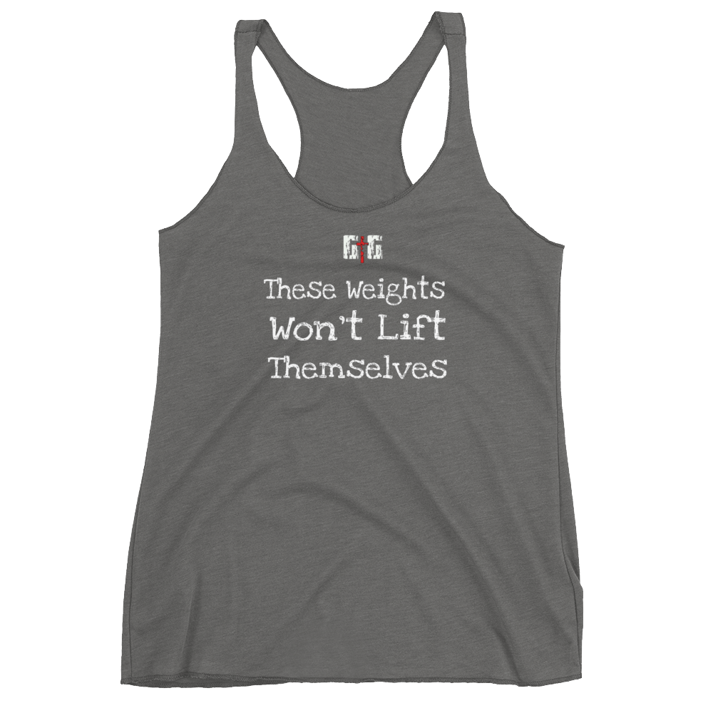These Weights Ladies' Racerback Tanks - Be Ye AWARE Clothing
