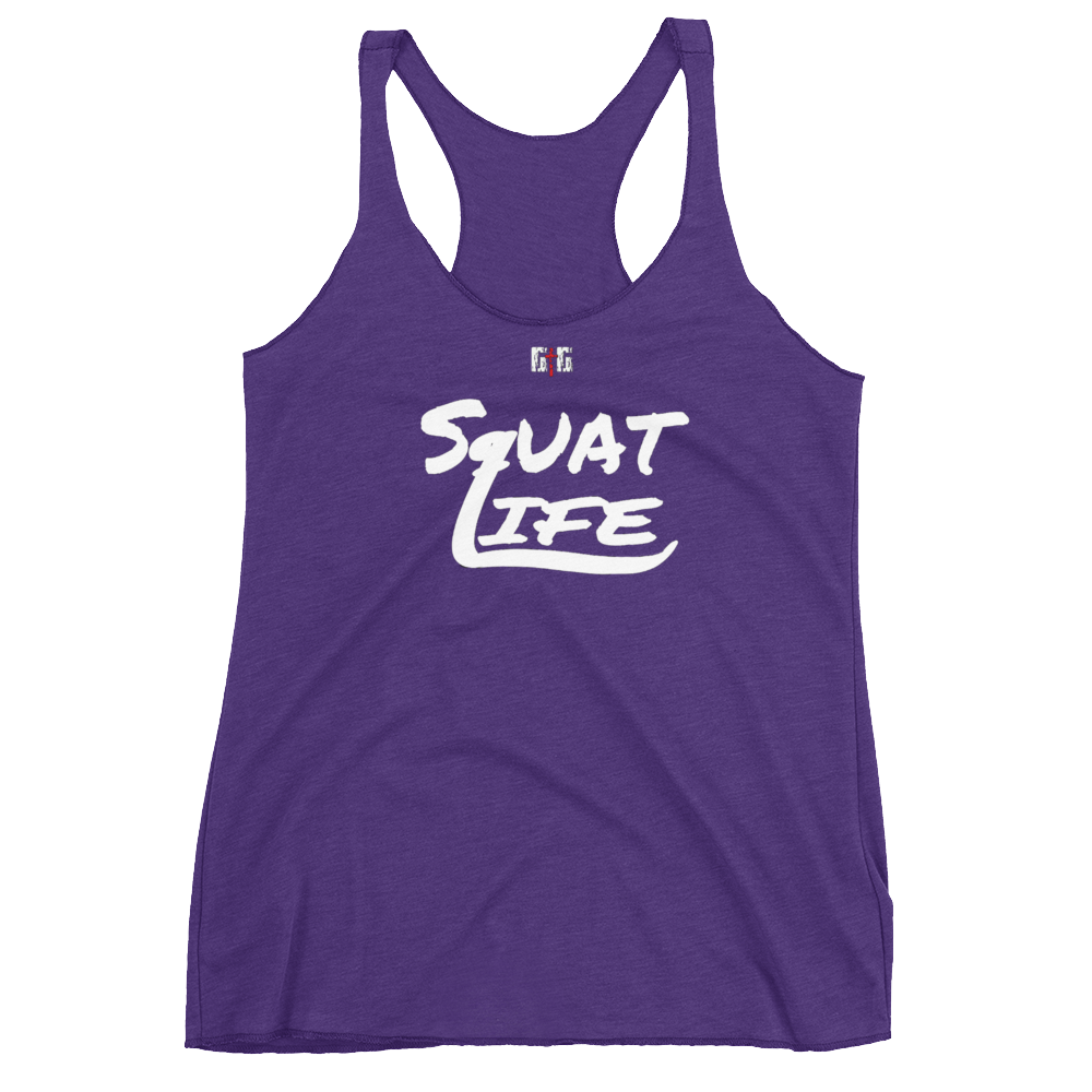 Squat Life Ladies' Racerback Tanks - Be Ye AWARE Clothing