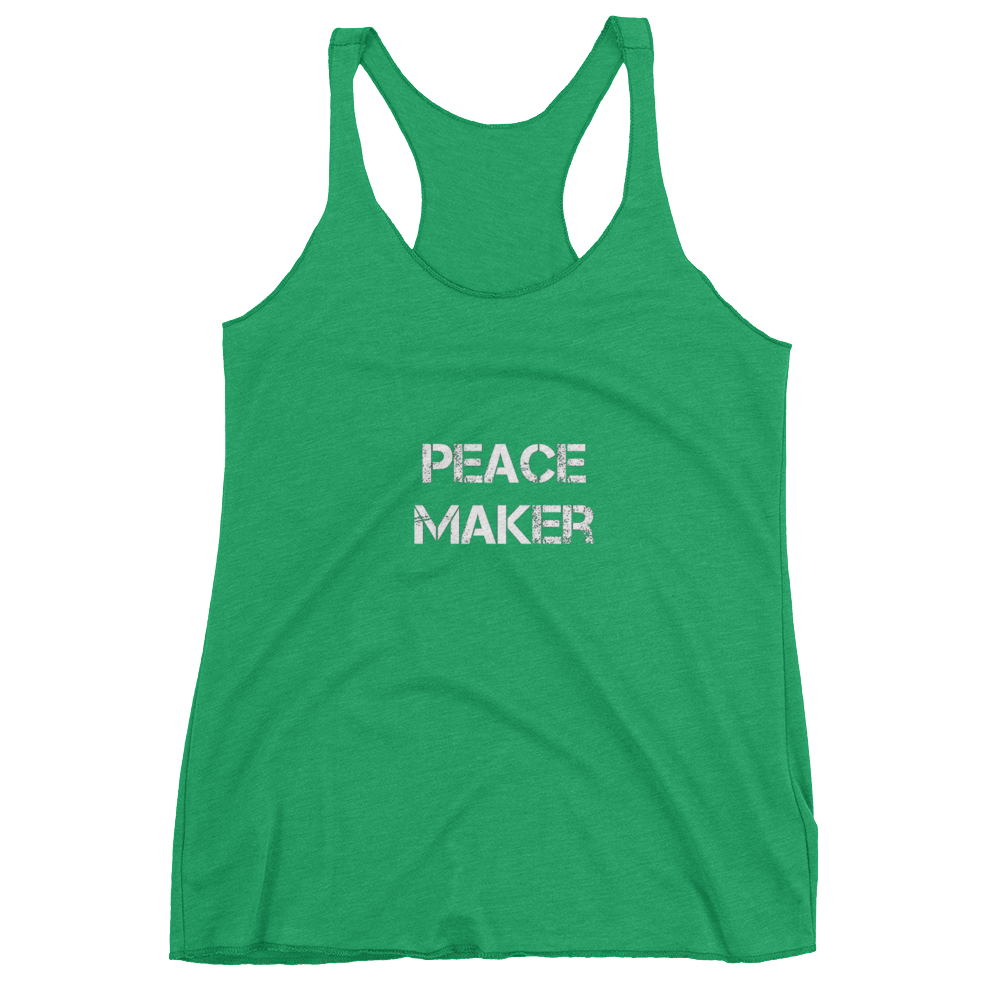 Peace Maker Ladies Racerback Tees - Be Ye AWARE Clothing