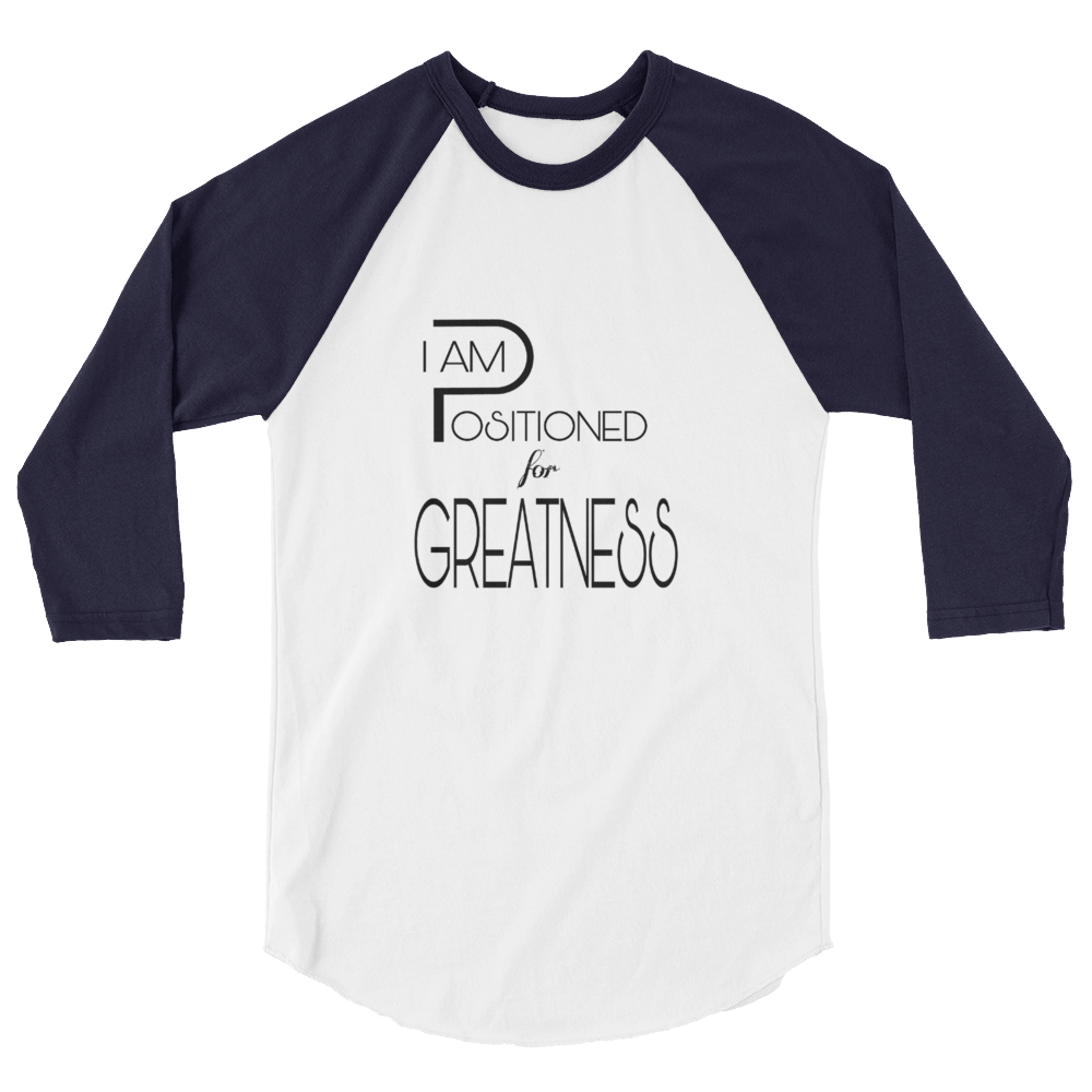 Positioned for Greatness Men/Unisex Baseball Tees - Be Ye AWARE Clothing