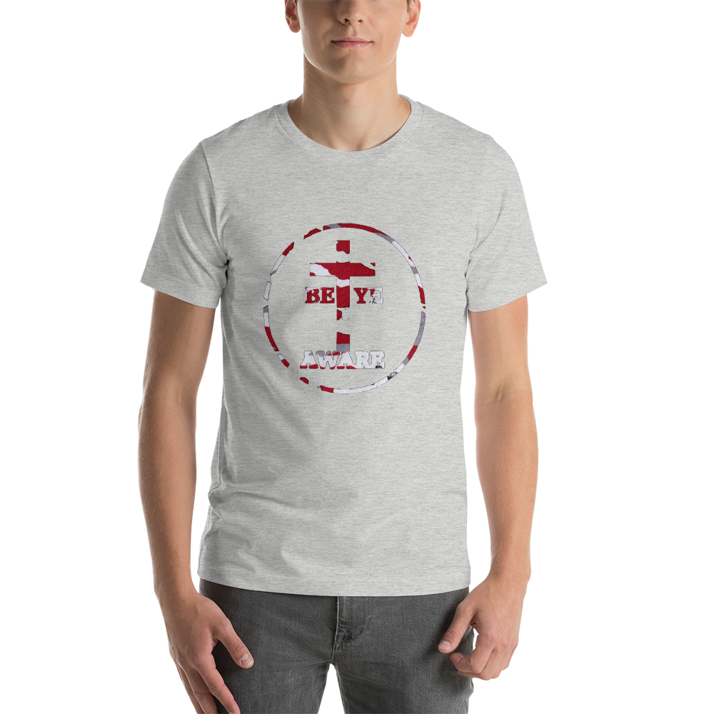 Be Ye AWARE Red Fatigue - Mens/Unisex Tees - Be Ye AWARE Clothing