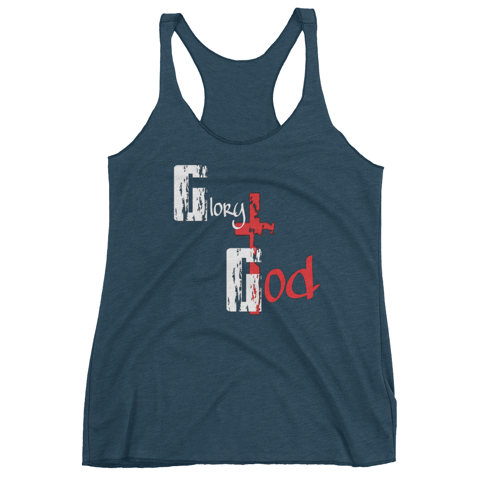 Glory to God Ladies' Racerback Tanks - Be Ye AWARE Clothing