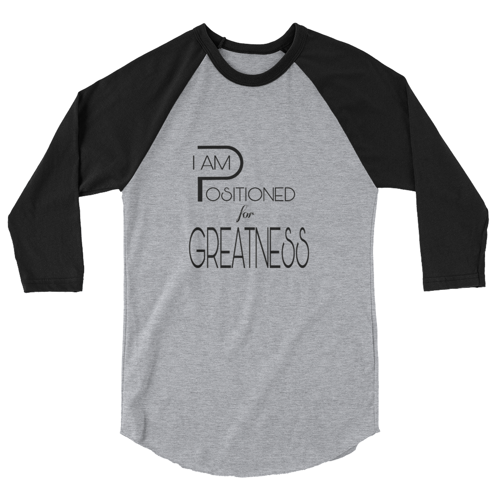 Positioned for Greatness Men/Unisex Baseball Tees - Be Ye AWARE Clothing