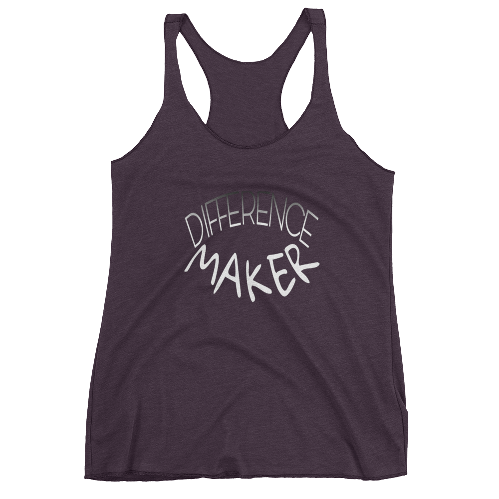Difference Maker Ladies Racerback Tanks - Be Ye AWARE Clothing