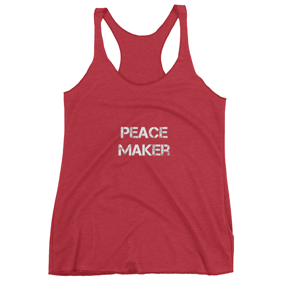 Peace Maker Ladies Racerback Tees - Be Ye AWARE Clothing