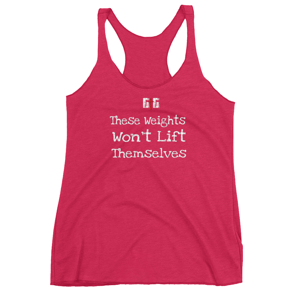 These Weights Ladies' Racerback Tanks - Be Ye AWARE Clothing