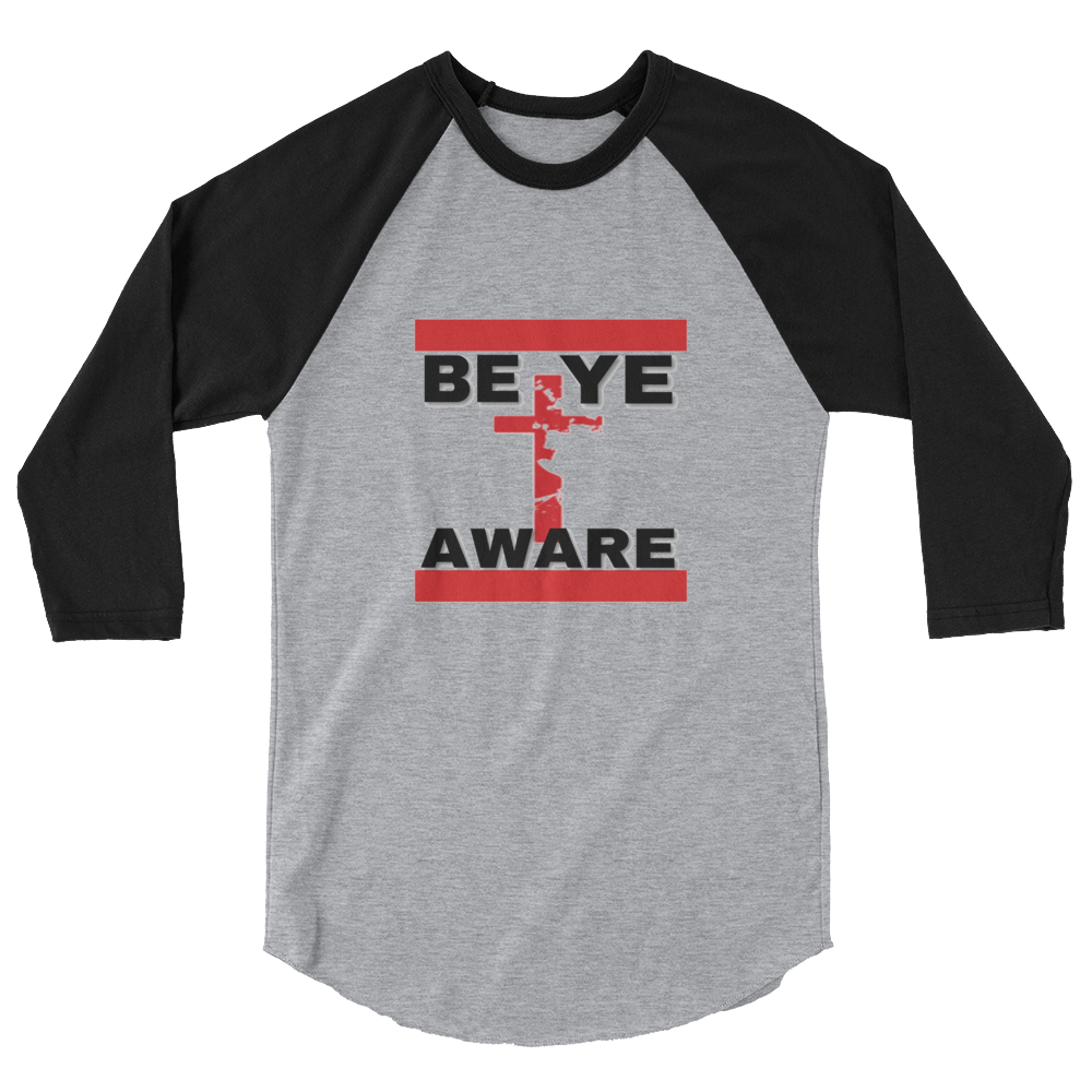 BYAWARE Men/Unisex  Baseball Tees - Be Ye AWARE Clothing
