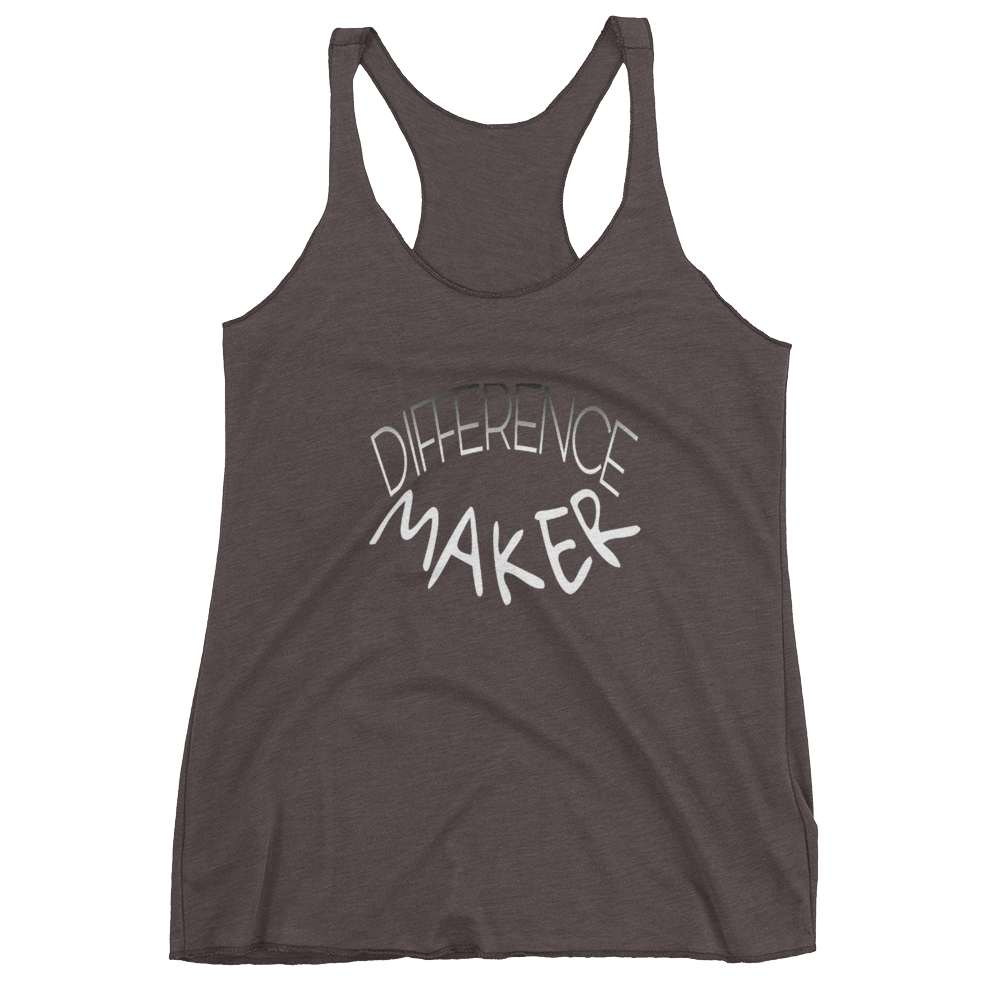 Difference Maker Ladies Racerback Tanks - Be Ye AWARE Clothing