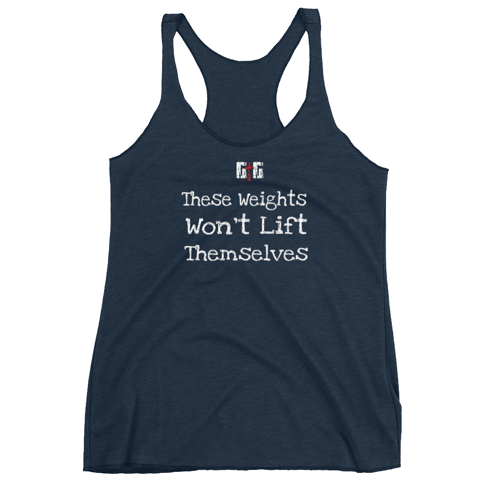 These Weights Ladies' Racerback Tanks - Be Ye AWARE Clothing