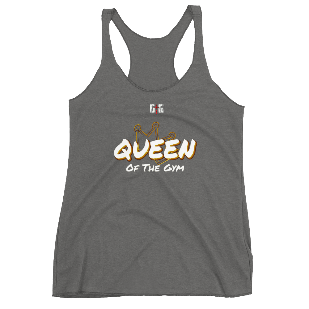 Queen of the Gym Ladies Racerback Tanks - Be Ye AWARE Clothing