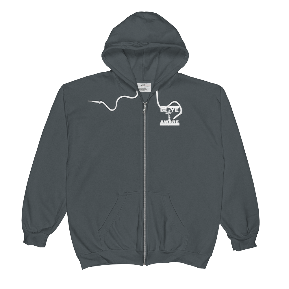 BYA Men/Unisex Zip Hoodies - Be Ye AWARE Clothing