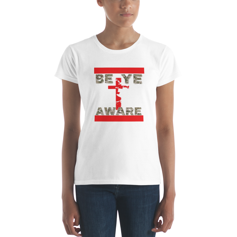 BYA Fatigue Red Ladies' Tees - Be Ye AWARE Clothing