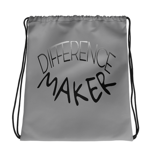 Difference Maker Drawstring Bags