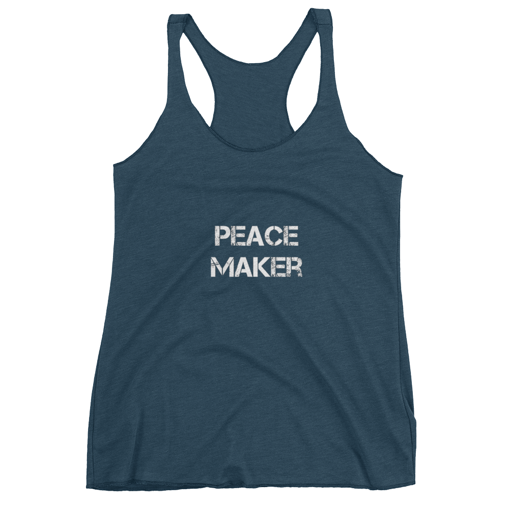 Peace Maker Ladies Racerback Tees - Be Ye AWARE Clothing