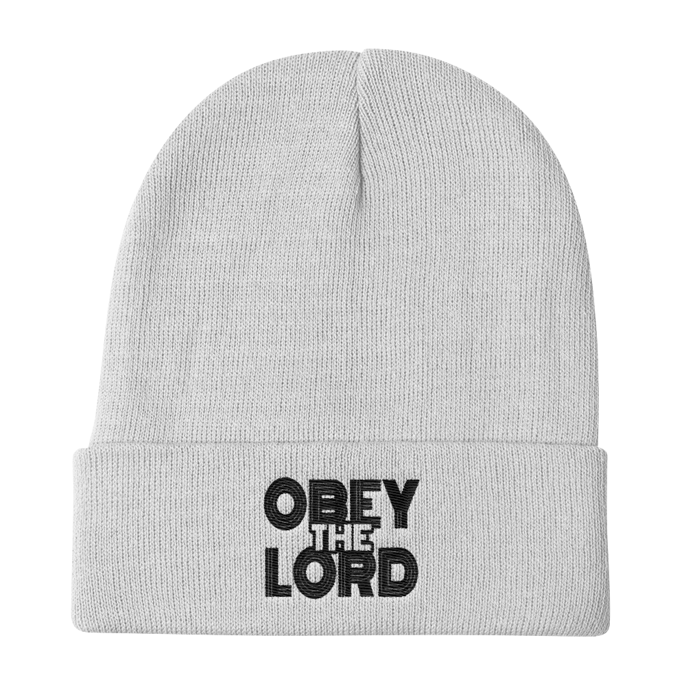 Obey the LORD Unisex Knit Beanies - Be Ye AWARE Clothing