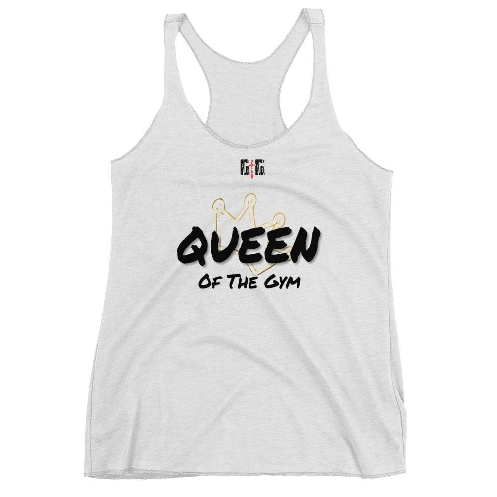 Queen of the Gym Ladies Racerback Tanks - Be Ye AWARE Clothing