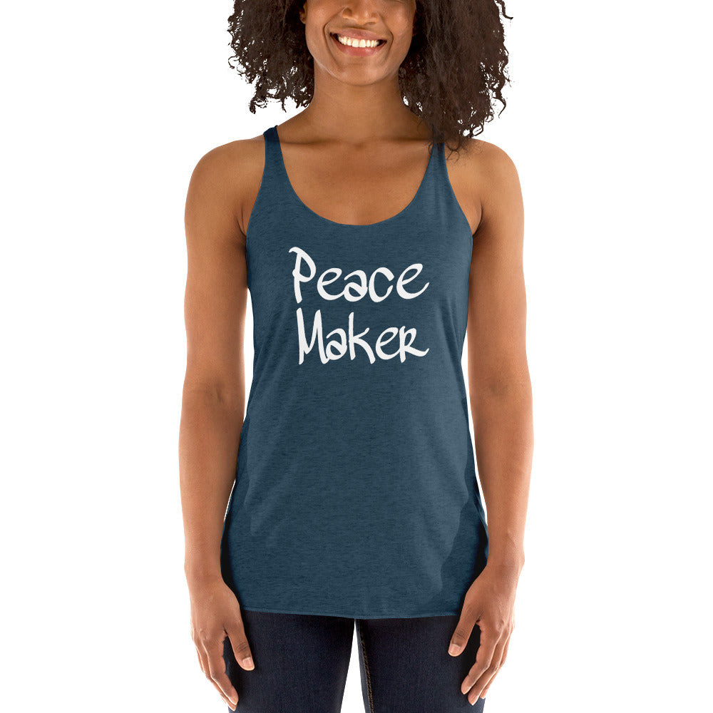 Peace Maker Ladies Racerback Tanks