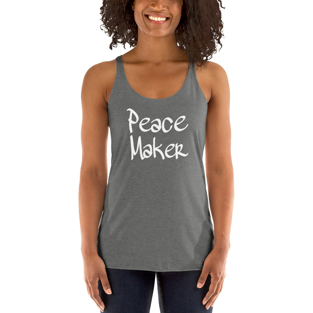 Peace Maker Ladies Racerback Tanks